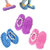 Lazy Maid Quick Mop Slip-On Slippers 3 Pairs