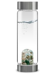 Via Forever Young Crystal Water Bottle With Aventurine, Aquamarine, Smoky Quartz & Clear Quartz