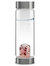 Via Love Crystal Water Bottle With Rose Quartz, Garnet and Clear Quartz