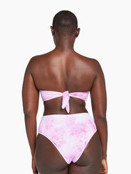 Barcelona High Waist Bottom - Magenta Tie Dye EcoTex - pink