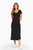 Catalina Tee Dress - Black Organic Rib - Black Organic Rib