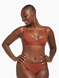 Demi Underwire Top - Copper EcoRib