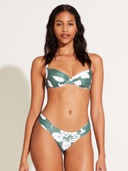 Gemma Ruched Bottom - Aloe Bloom Print