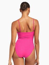 Jenna High Leg One Piece Full Cut - Zinnia Ecorib