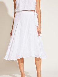 Lana Skirt - EcoLinen Gauze White - Ecolinen Gauze White