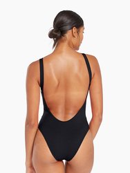 Leah One Piece - Black EcoRib