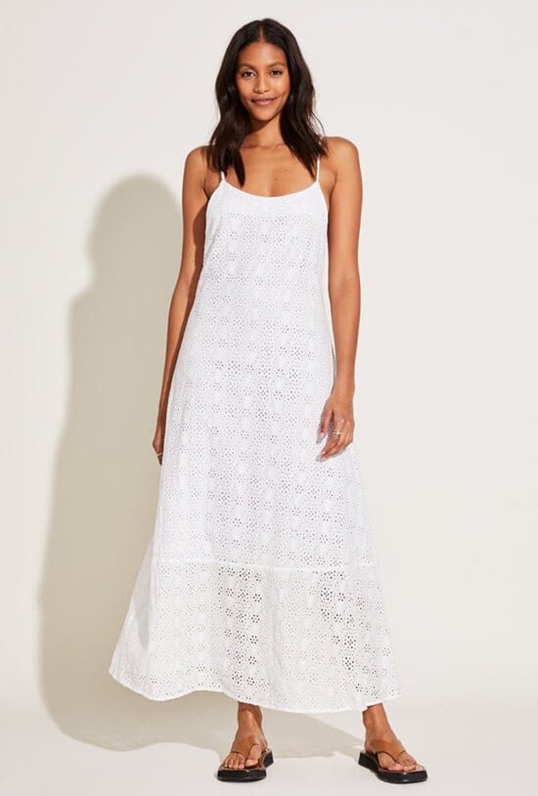 Mari Maxi Dress - White Eyelet