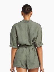 Playa Linen Short Romper