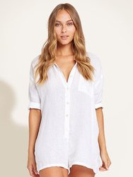 Playa Romper - EcoLinen White - EcoLinen White