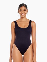 Reese One Piece Full Cut - Black EcoTex - Black Ecotex