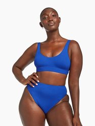 Sienna High Waist Bottom - Lagoon EcoRib - Lagoon Ecorib