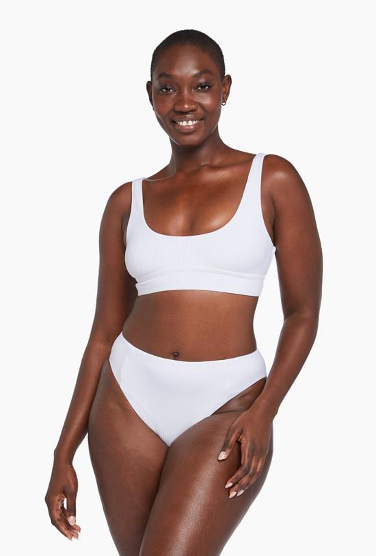 Sienna High Waist - White EcoRib