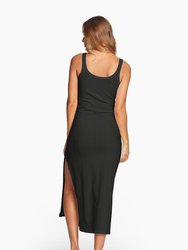 West Dress - Black Organic Rib