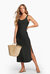 West Dress - Black Organic Rib