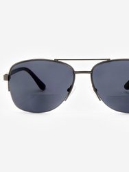 Anzio Bifocal Reading Sunglasses - Gunmetal