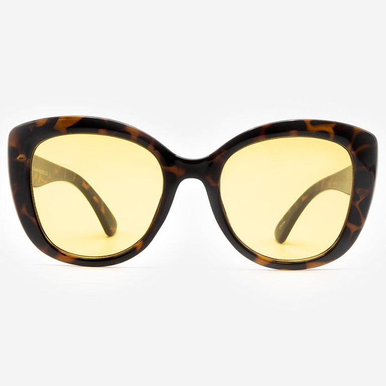 Barletta Night Vision Driving Sunglasses - Tortoise