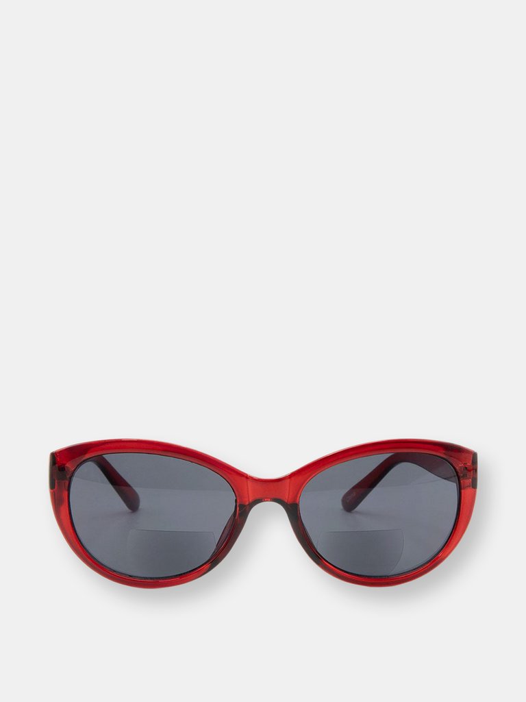 Florence Bifocal Cat Eye Sunglasses - Burgundy