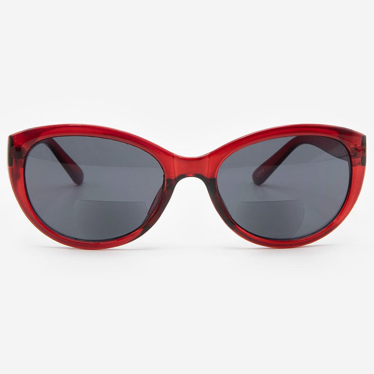 Florence Bifocal Cat Eye Sunglasses - Burgundy
