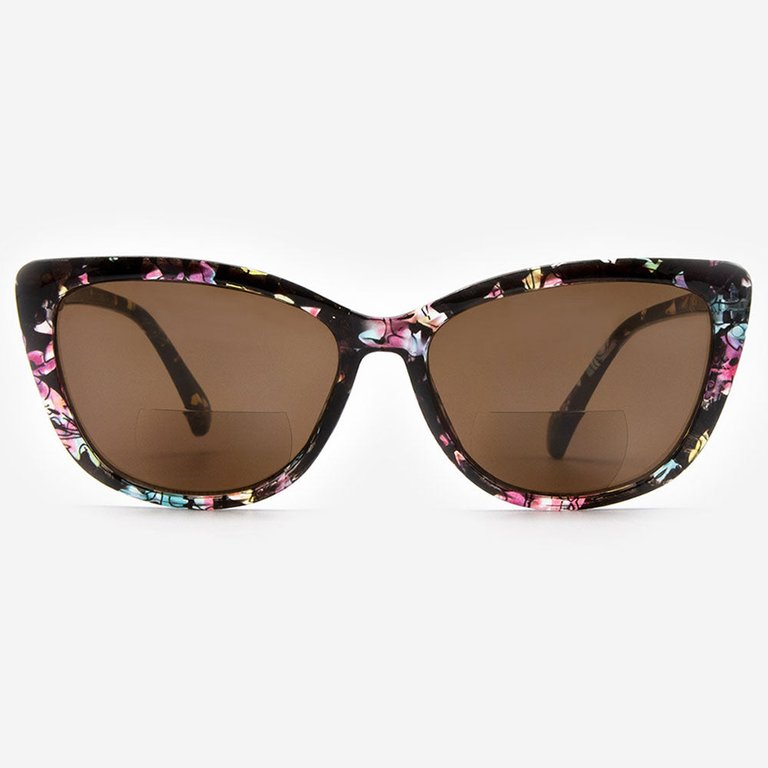 Gela Bifocal Reading Sunglasses - Burgundy