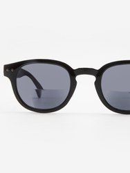 Lucca Vintage Bifocal Reading Sunglasses - Black
