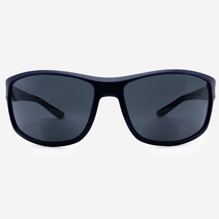 Massa Bifocal Wraparound Sports Sunglasses - Blue