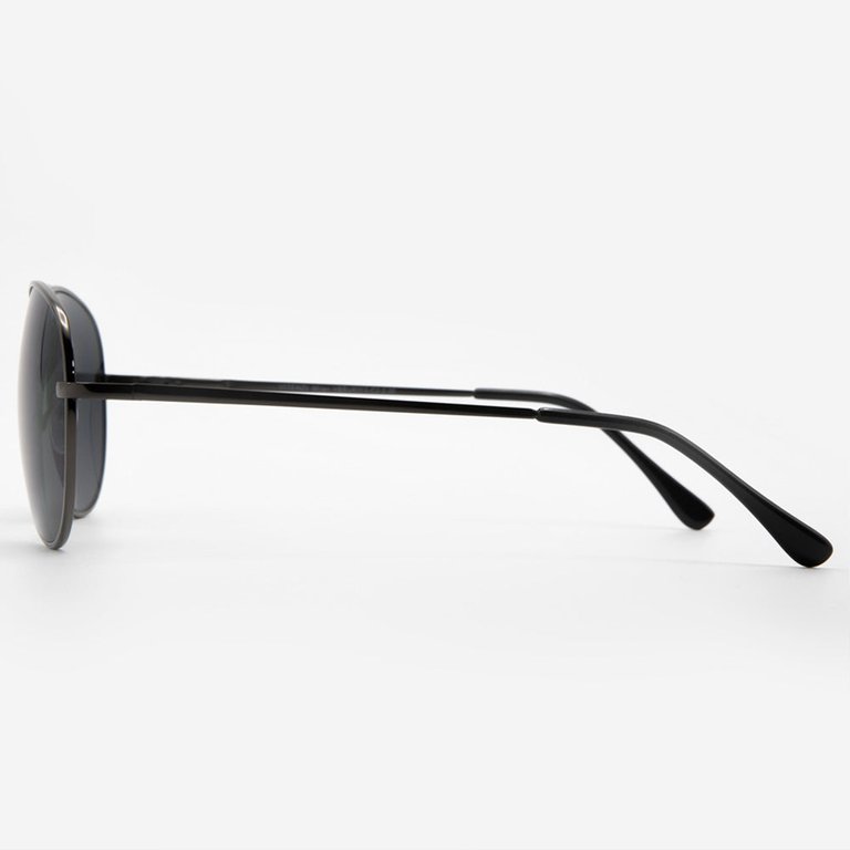 Milan Aviator Bifocal Sunglasses - Gunmetal
