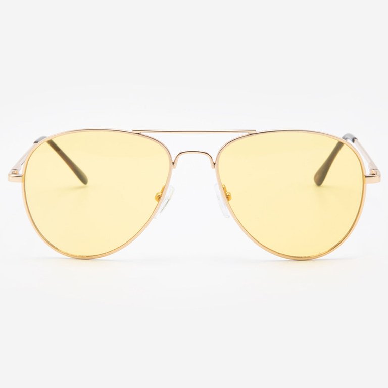 Milan Night Vision Sunglasses - Gold