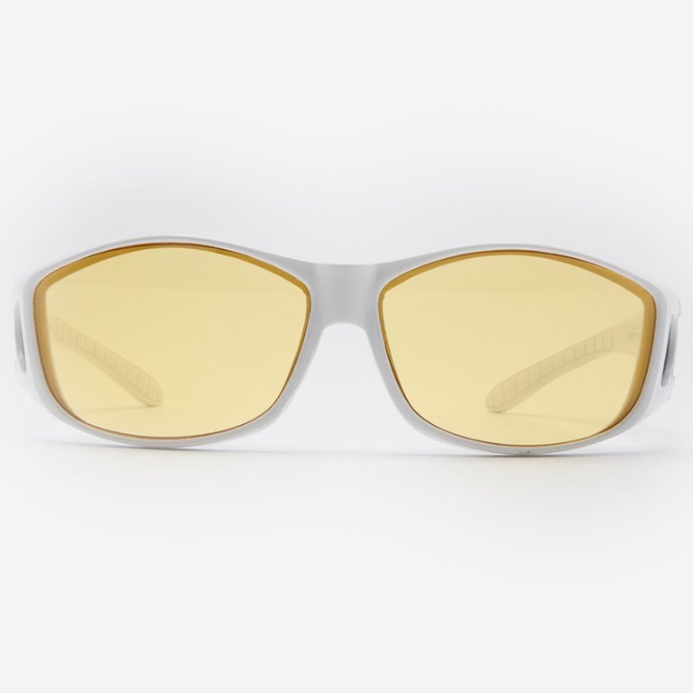 Modica  Night Yellow Eyeglasses - White