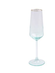 Rainbow Assorted Champagne Flutes - Set Of 4