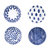 Santorini Assorted Condiment Bowls - Set Of 4 - Blue