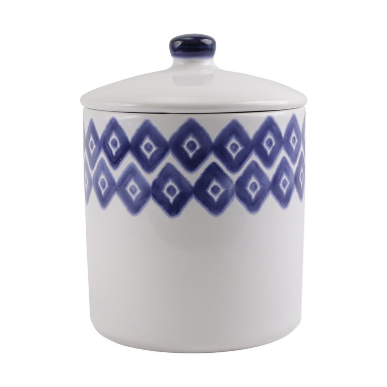 Santorini Diamond Large Canister - Blue