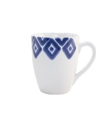 Santorini Diamond Mug - Blue