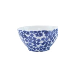 Santorini Flower Cereal Bowl - Blue