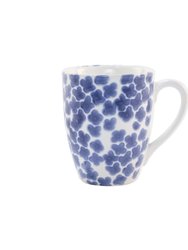Santorini Flower Mug - Blue