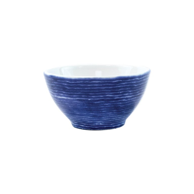 Santorini Stripe Cereal Bowl - Blue