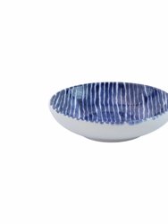 Santorini Stripe Condiment Bowl - Blue