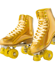 Vivid Skates Gold Prisma Roller Skates