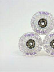 Vivid Skates LED Light Up Roller Skate Wheels - 4 Pack