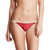 Cozumel Full Cut White Side Strap Bikini Bottom In Red - Red