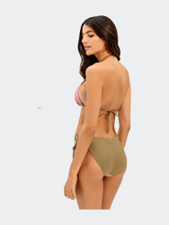 Block Tri Top - Pistachio Camel