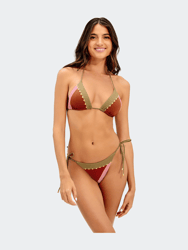 Block Tri Top - Pistachio Camel - Pistachio Camel