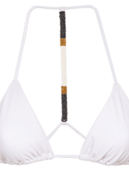 Ella Triangle Top - White