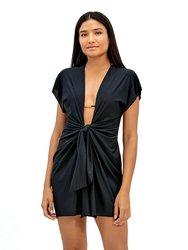 Sasha Short Cover Up Dress - Black - Black