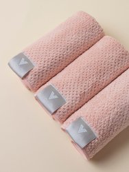 Face Towel 3 Pk - Cloud Pink