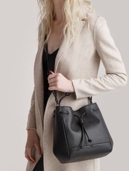 The Bucket Crossbody Handbag - Black