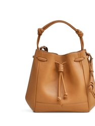 The Bucket Crossbody Handbag - Caramel