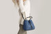 The Bucket Crossbody Handbag - Denim & Black