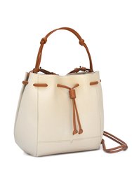 The Bucket Crossbody Handbag - Oat & Caramel