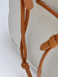 The Bucket Crossbody Handbag - Oat & Caramel
