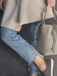 The Bucket Crossbody Handbag - Stone 